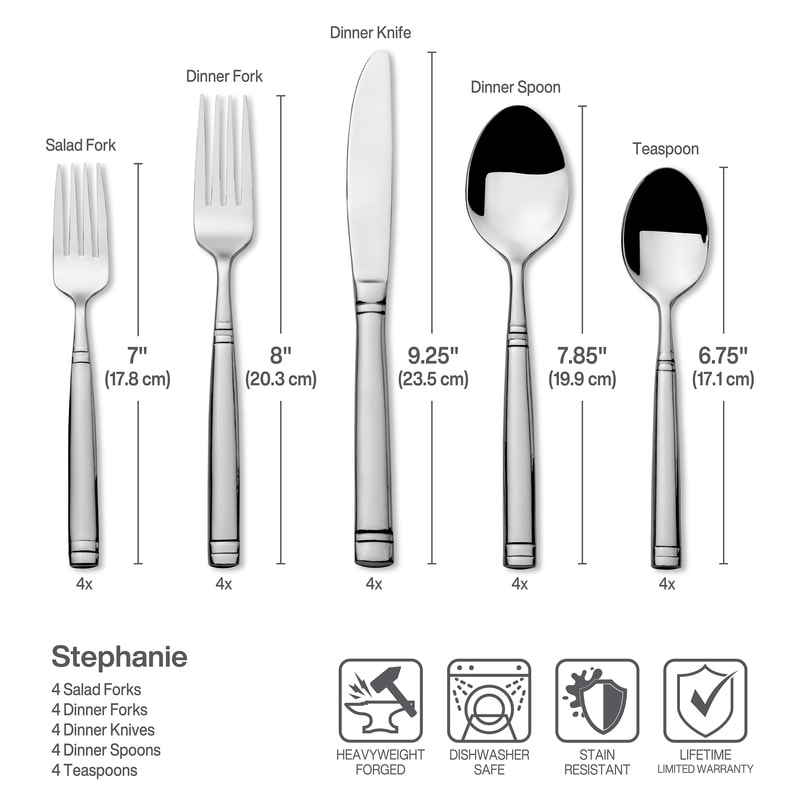 Towle Stephanie 20-Piece Flatware Set - On Sale - Bed Bath