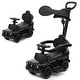 preview thumbnail 1 of 39, 3-In-1 Ride on Push Car Mercedes Benz G350 Stroller Sliding Car with Canopy - 34.3" x 15.5" x 37.4" (L x W x H) Black