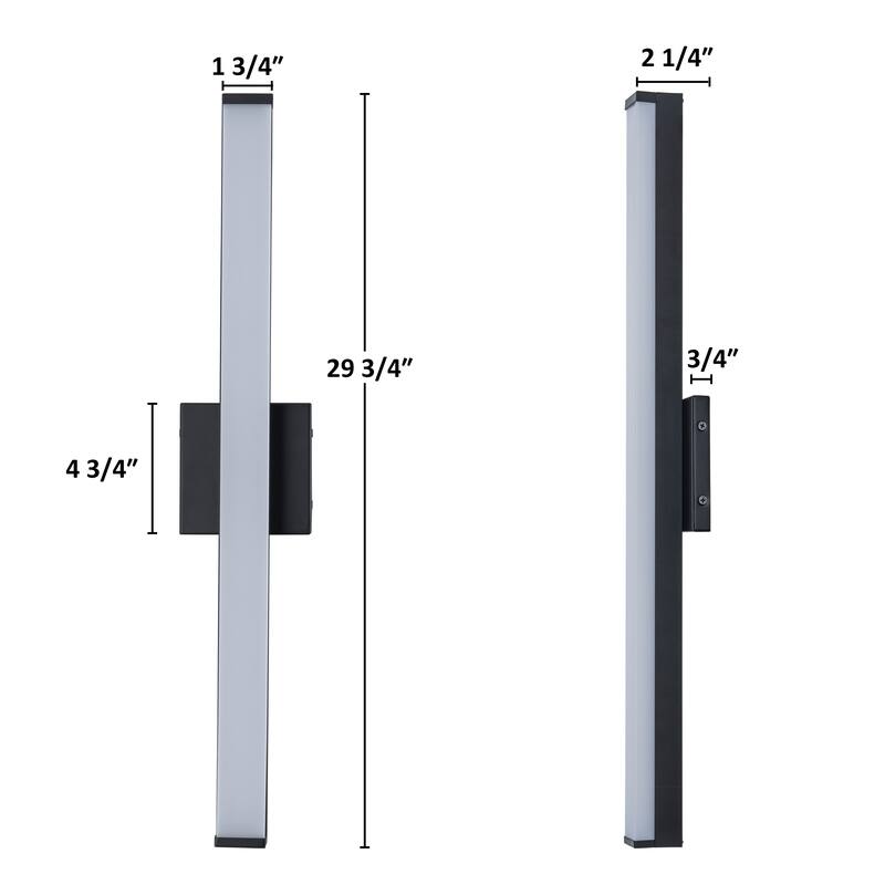 C Cattleya LED Vanity Bar Light Indoor Wall Sconce with Acrylic Shade
