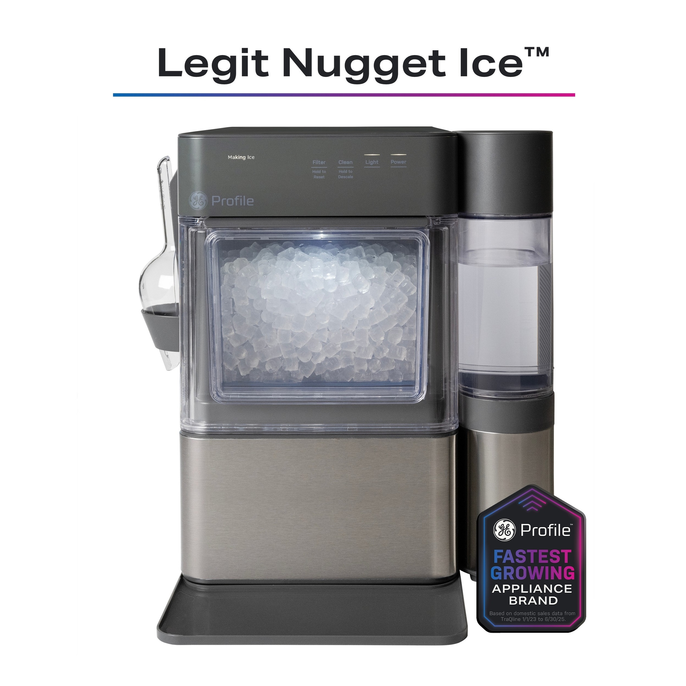 GE Profile Opal Mini Pro Nugget Ice Maker with Side Tank