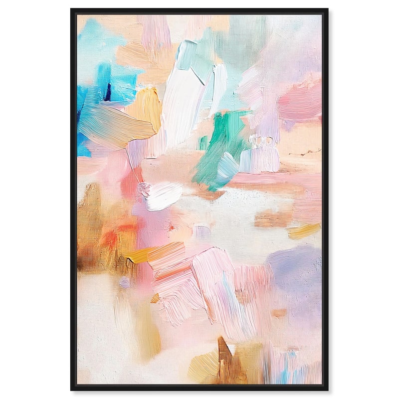 Rose Quartz II Canvas by Art Remedy - Black - 24" x 36"