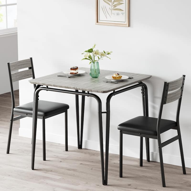 Dining Table for 2, Space Saving Square Dinette for Kitchen, Dining Room