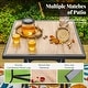 preview thumbnail 12 of 27, Patio Bar Table Outdoor Metal Bar Table Square Bistro Bar Table