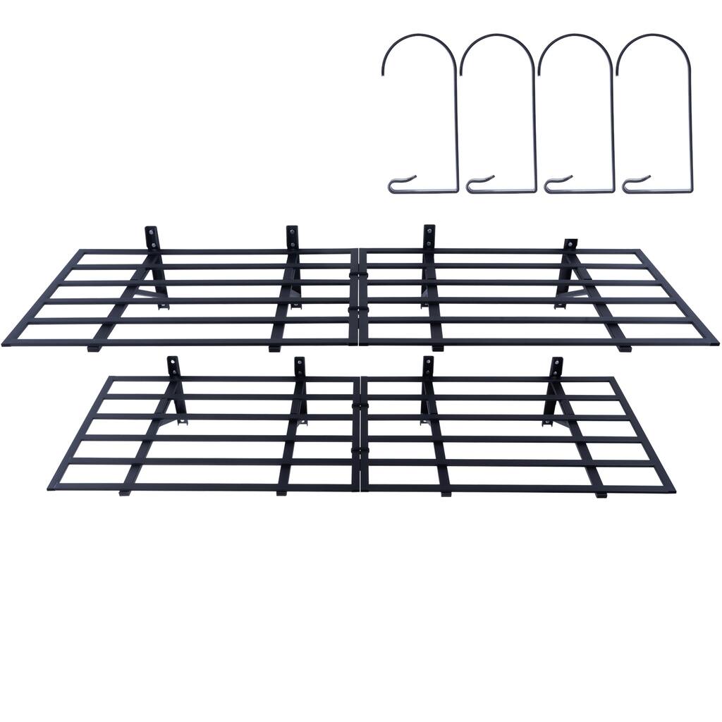 Garage Storage Shelving, 2 Pack, 6 x 2 ft Heavy Duty Garage Shelves Wall Mounted, 1600 lbs Load Capacity(Total) - 6 x 2 ft