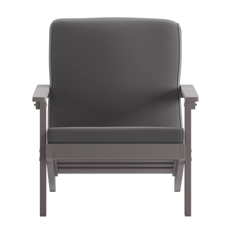 All-Weather Poly Resin Adirondack Style Chair & Cushions