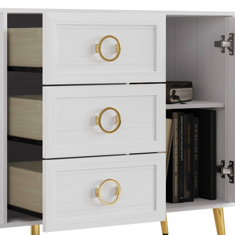 CraftPorch Contemporary Glam Sideboard Cabinet