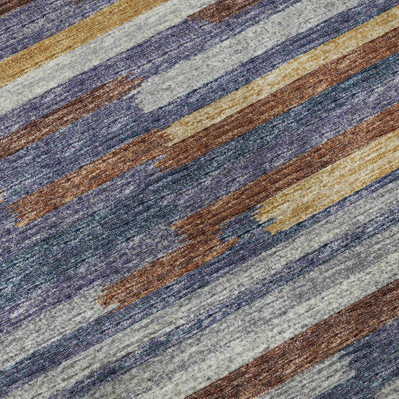 Premium Washable Super Soft Contemporary Stripes Mayfield Rug