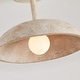 preview thumbnail 12 of 13, Lusteria 1-Light Iron Farmhouse Semi Flush Mount Ceiling Light