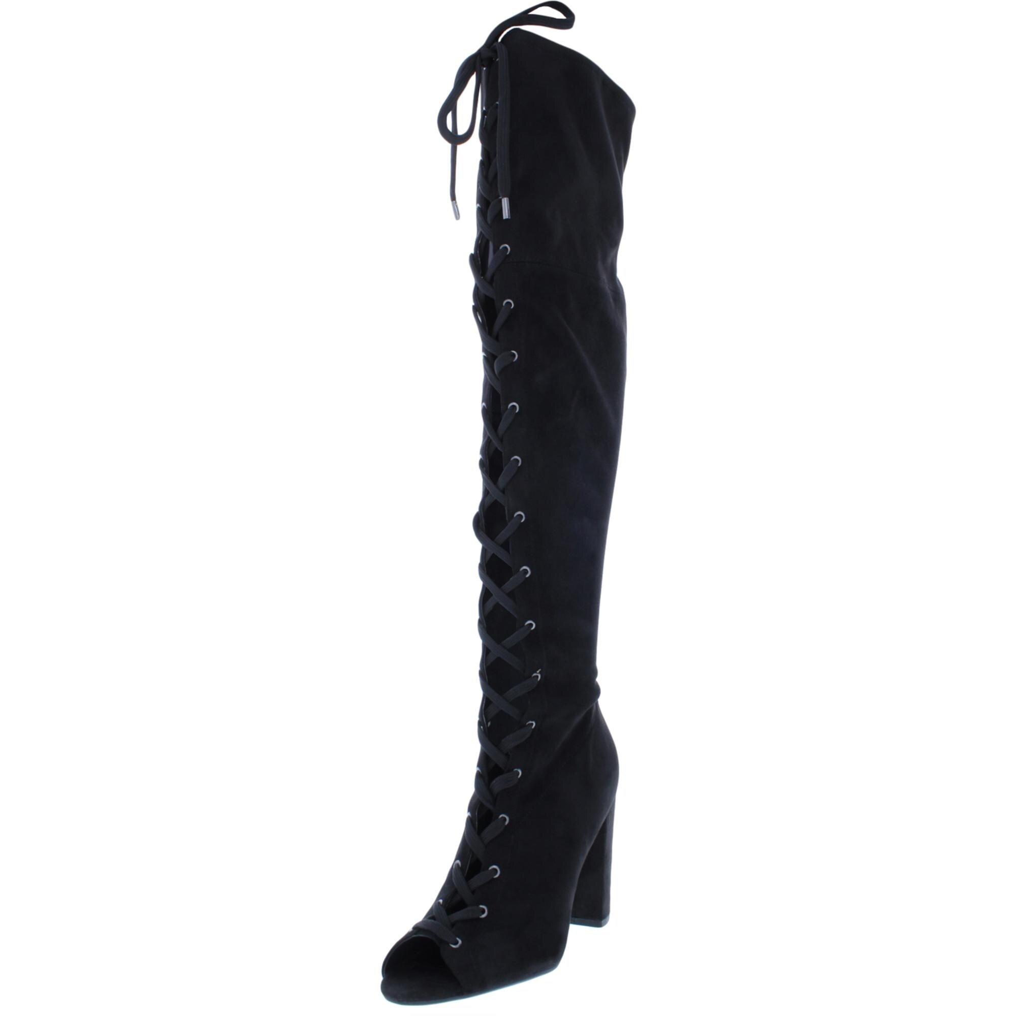 guess over the knee boots suede