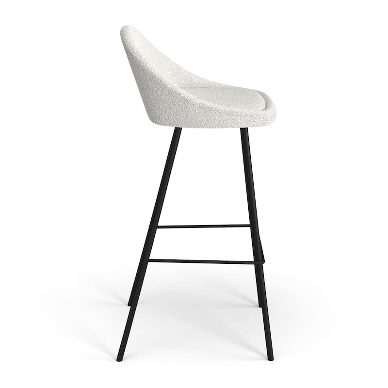 Marco Boucle Bar Height Stools Black Legs (Set of 2)