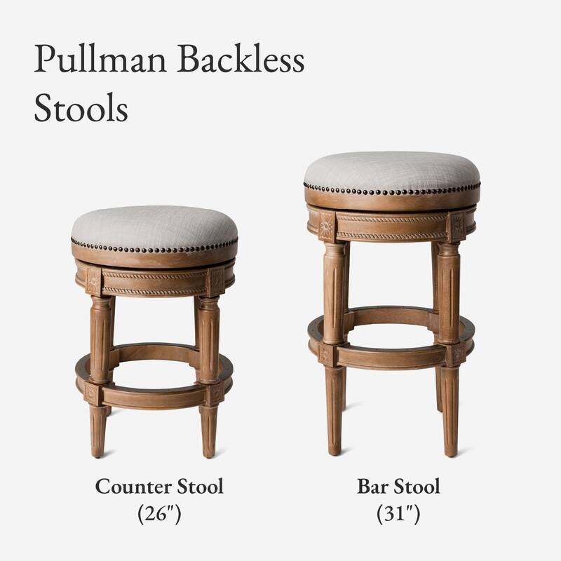 Maven Lane Pullman Backless Swivel Kitchen Stool