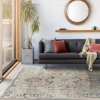 Artistic Weavers Maximus Traditional Medallion Machine Washable Area Rug