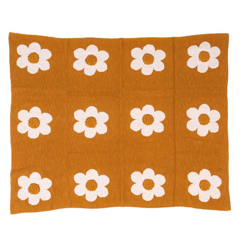 Cotton Knit Baby Blanket with Prints