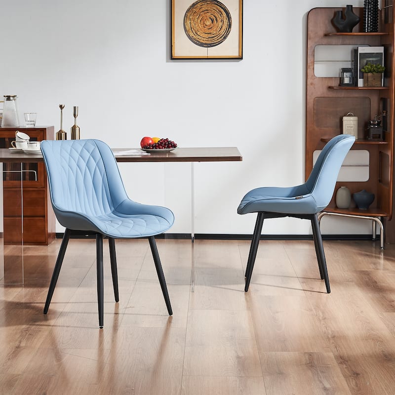 Modern Dining Chairs Set of 2 Upholstered Dining Room Chairs