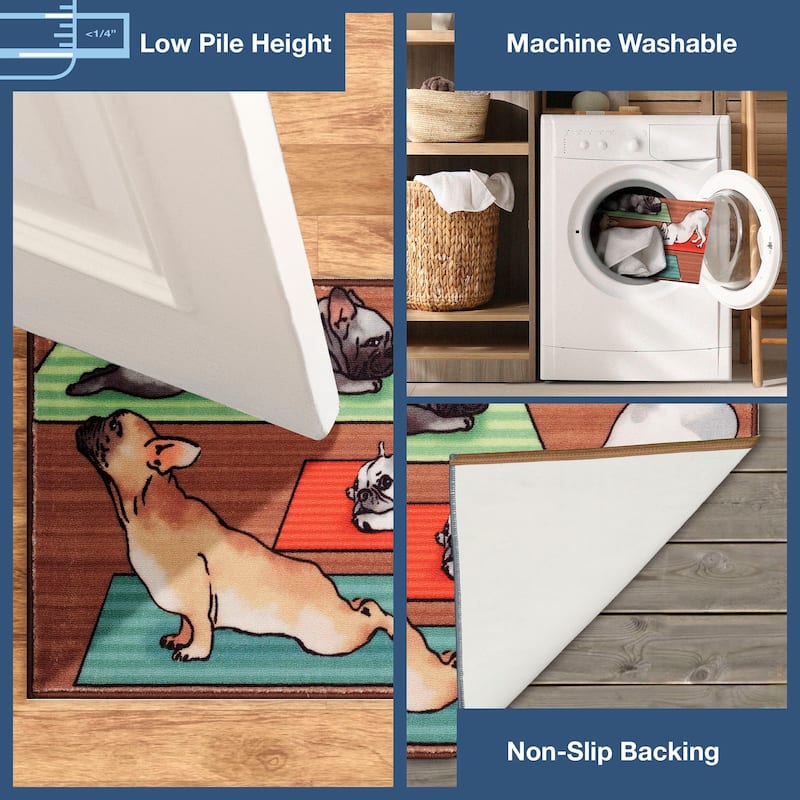 Liora Manne Siena Downward Dogs Indoor Mat