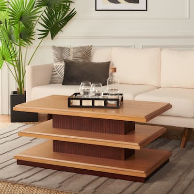 SAFAVIEH Home Collection Suette 2 Shelf Coffee Table - 42" L x 23" D x 18" H