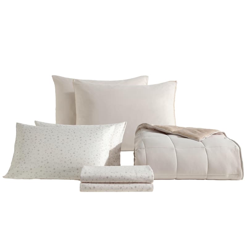 Calvin Klein Reversible Plush Comforter Bonus Set