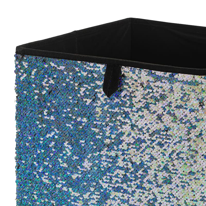 Organize It All Reversible Sequin Storage Cube