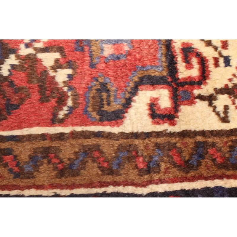 ECARPETGALLERY Hand-knotted Sarabi Red Wool Rug - 3'7 x 4'11