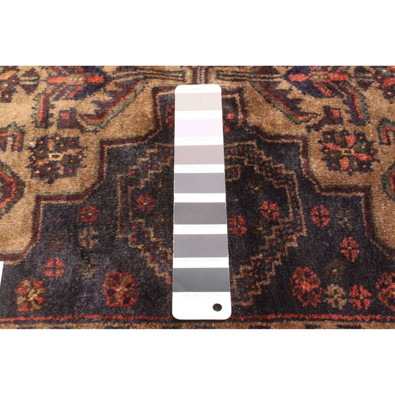 ECARPETGALLERY Hand-knotted Teimani Dark Grey Wool Rug - 2'11 x 4'9