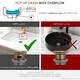 preview thumbnail 22 of 47, STYLISH Pop-Up Bathroom Sink Drain with Overflow (Set of Two)
