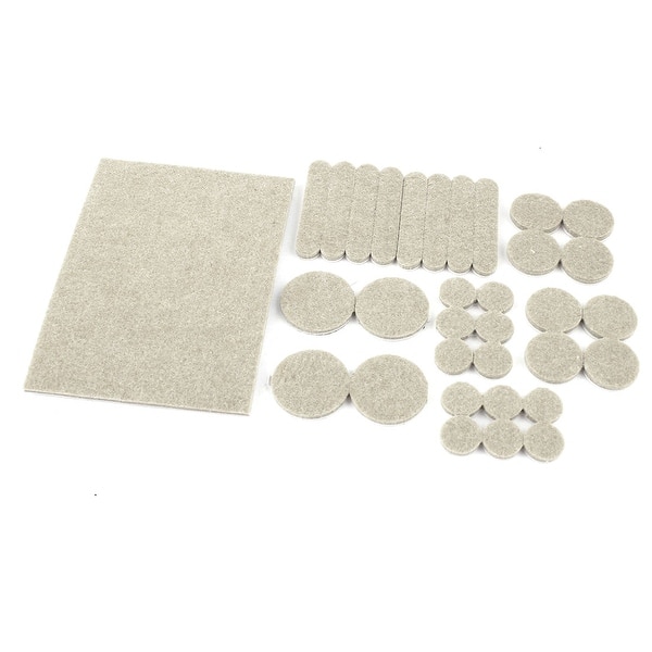 Shop Furniture Table Chair Leg Self Adhesive Felt Floor Protectors Pads 66 Pcs Overstock 18504562
