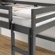 preview thumbnail 2 of 4, Twin Loft Bed Solid Pine Wood Construction, Reversible Front Facing Ladder - Spacious Underneath for Extra Bed, Storage
