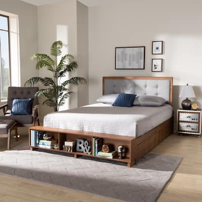 Cosma Modern Transitional 4-Drawer Platform Storage Bed