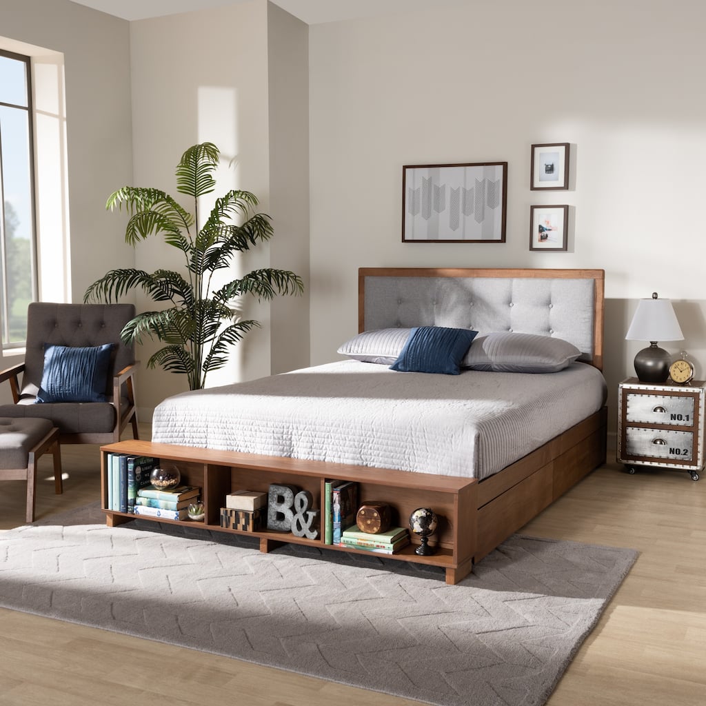 Cosma Modern Transitional 4-Drawer Platform Storage Bed
