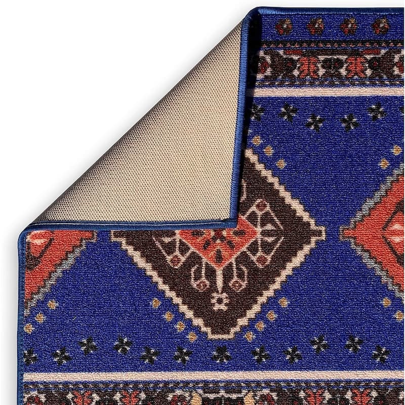 Custom Size Southwestern 26 Inch Wide Non-Slip Stair Runner Rug