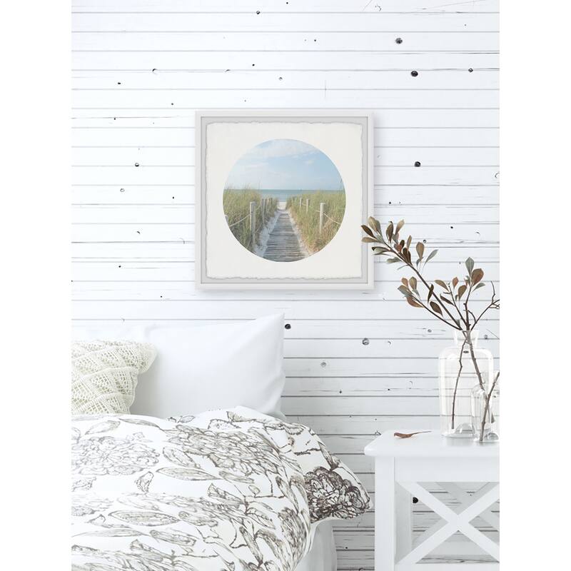 'Routeway to Sea' Framed Painting Print