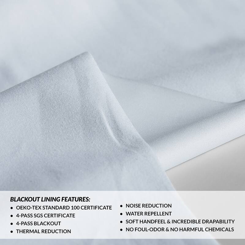 Exclusive Fabrics Performance Linen Luxury Blackout Curtains (1 Panel) - Thermal Insulation, Elegant Blackout Drapery