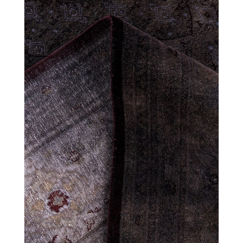 Fine Vibrance One-of-a-Kind Hand-Knotted Area Rug - Brown, 9' 0" x 13' 4" - 9' 0" x 13' 4"