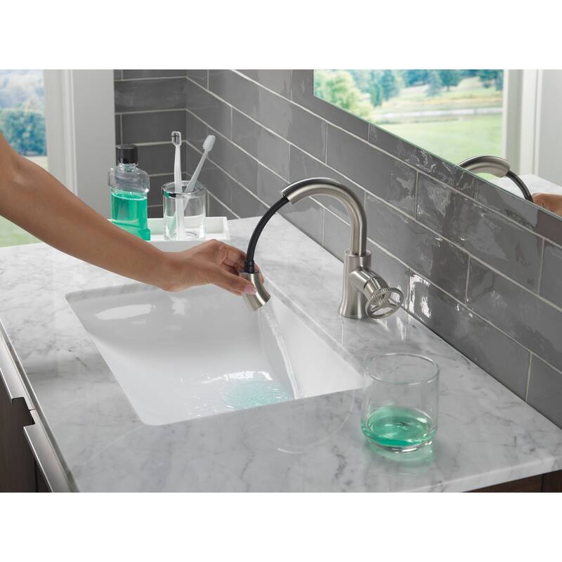 Delta 558HAR-PD-DST Trinsic 1.2 GPM Single Hole Bathroom Faucet with