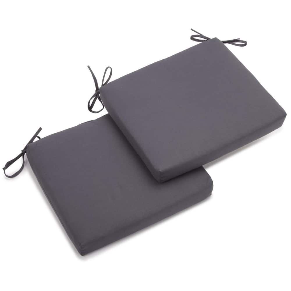 20-inch by 19-inch Twill Indoor Chair Cushion (Set of 1, 2, or 4) - 20 x 19