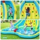 preview thumbnail 4 of 8, Gymax Inflatable Mighty Water Park Bouncy Splash Pool Climbing Wall w/