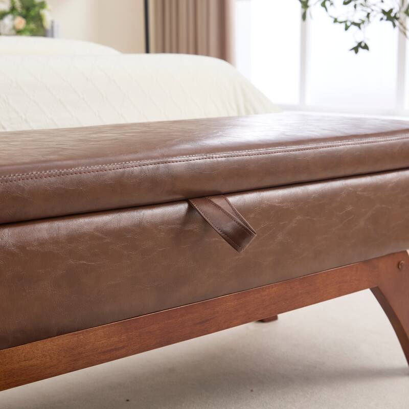 Upholstered storage Bench