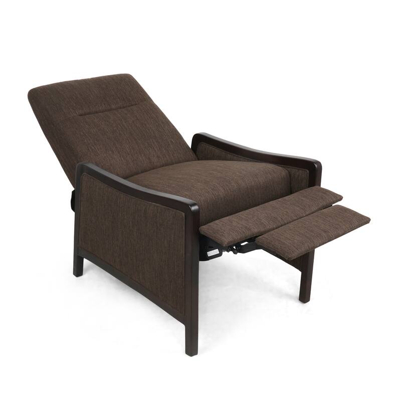 Veatch Contemporary Upholstered Pushback Recliner by Christopher Knight Home