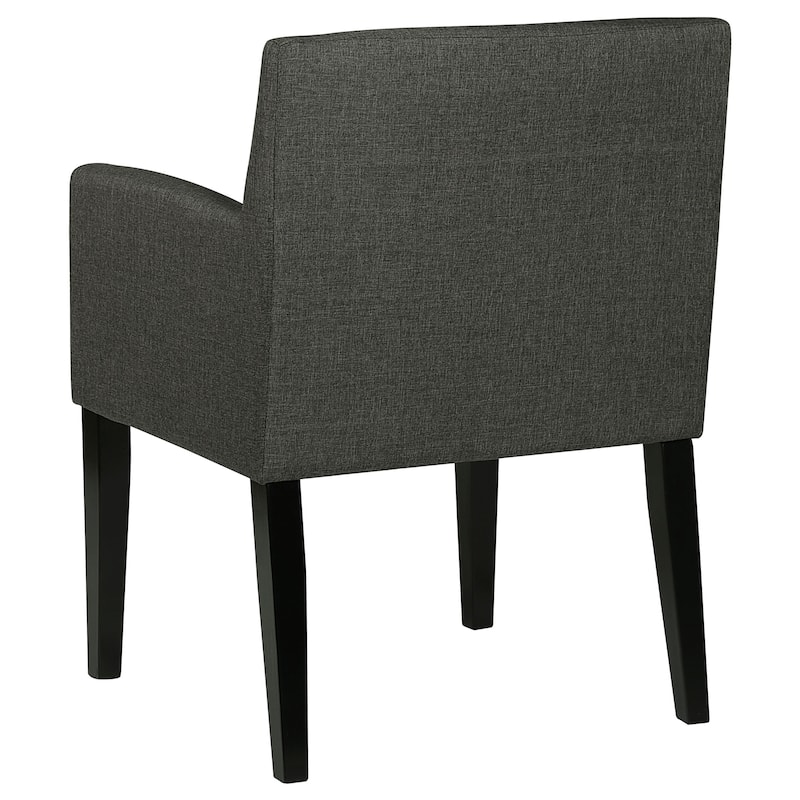 Catherine Grey Upholstered Dining Arm Chair (Set of 2)