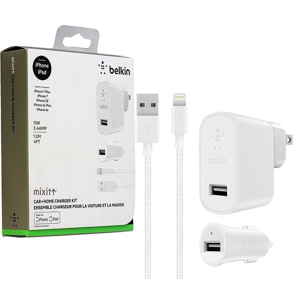 Shop Belkin Charger Home and Car Kit for iPhone & iPad Shop Belkin Charger Home and Car Kit for iPhone & iPad