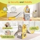 preview thumbnail 6 of 5, 5 in 1 Toddler Slide, Slide for Toddlers Age 1-3, Indoor Outdoor Backyard Playground Cute Duck Theme Baby Slide Toy Yellow