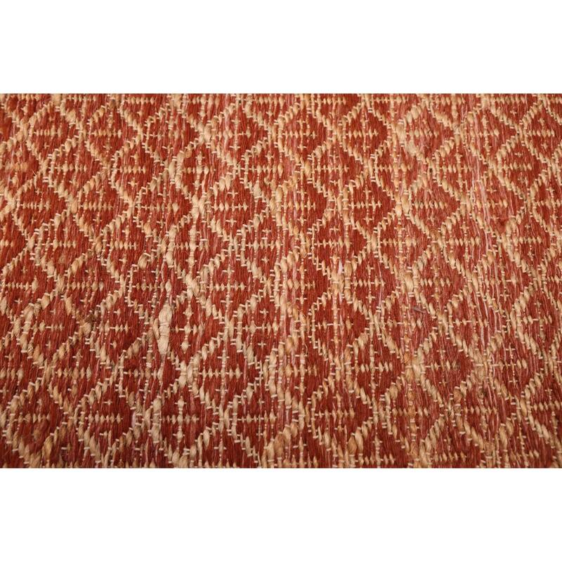 ECARPETGALLERY Flat-Weave Palas Denizli Dark Red Kilim - 5'2 x 7'5