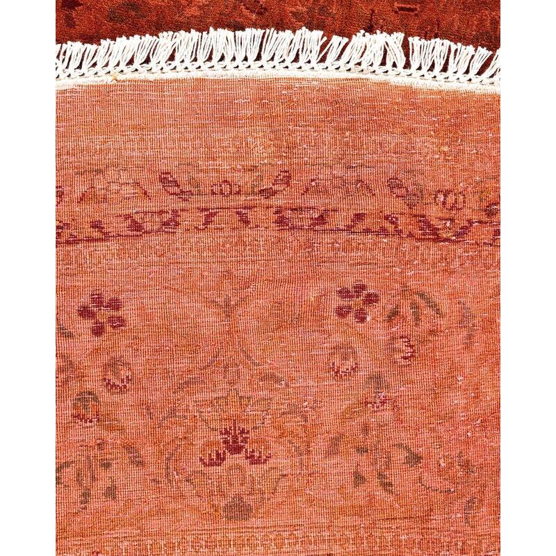 Fine Vibrance, One-of-a-Kind Hand-Knotted Area Rug - Pink, 8' 1" x 8' 1" - 8' 1" x 8' 1"