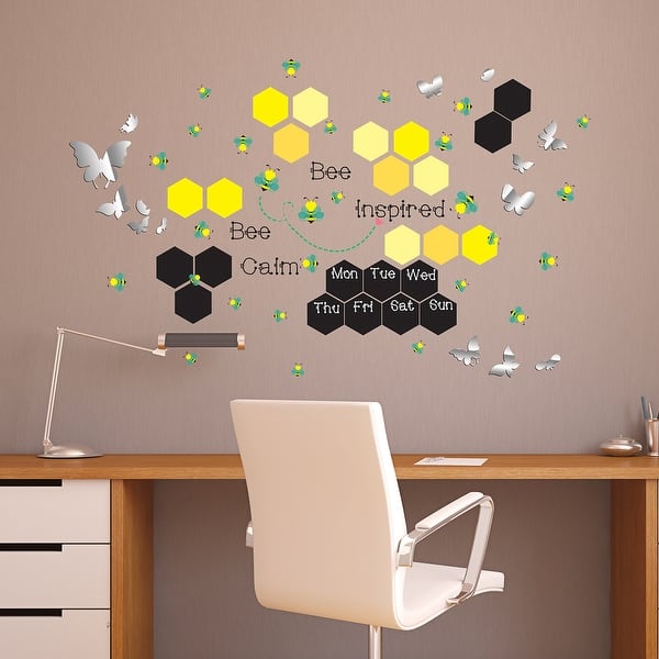 slide 2 of 4, Walplus Spring Bee Inspired Children Kids Wall Sticker Nursery Decor