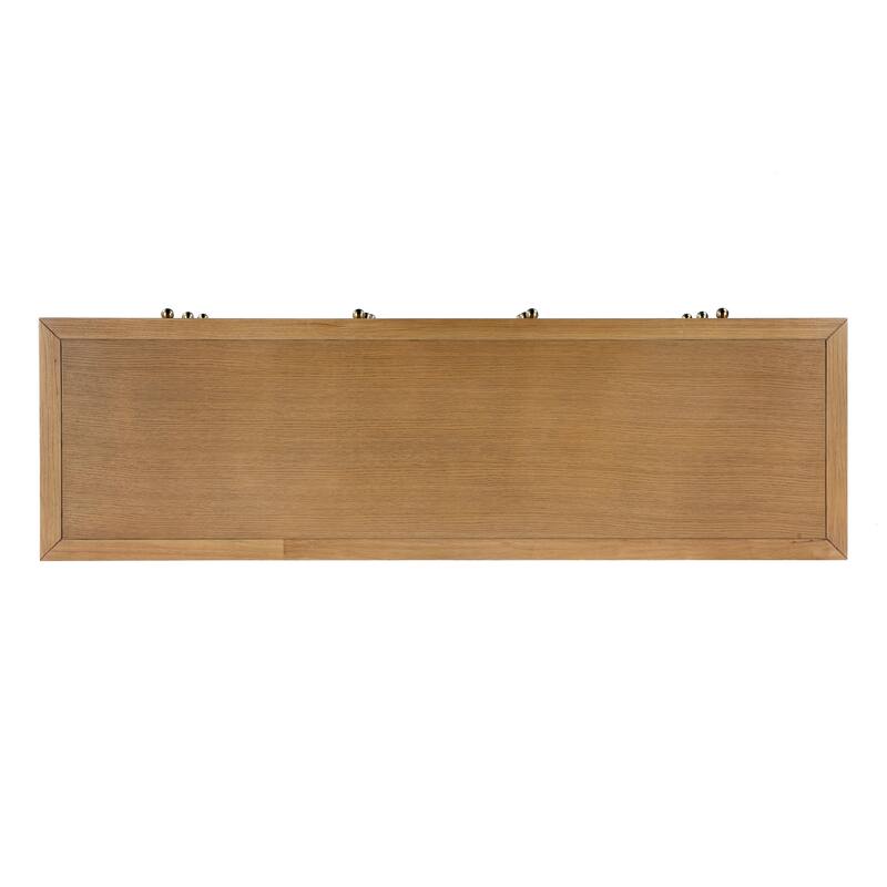 Nora 6-Drawer Wood Wide Dresser