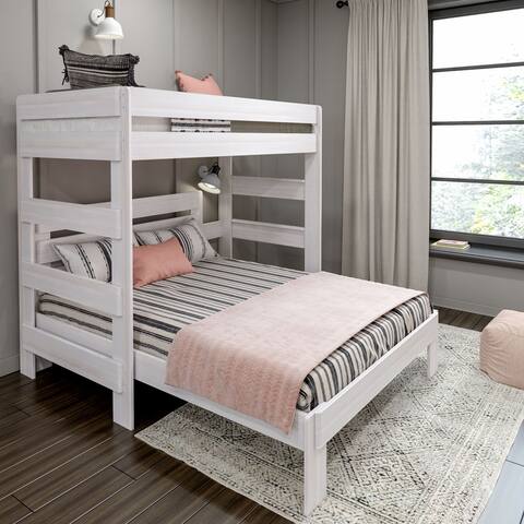 Max and Lily Farmhouse Twin over Queen L Shaped Bunk Bed
