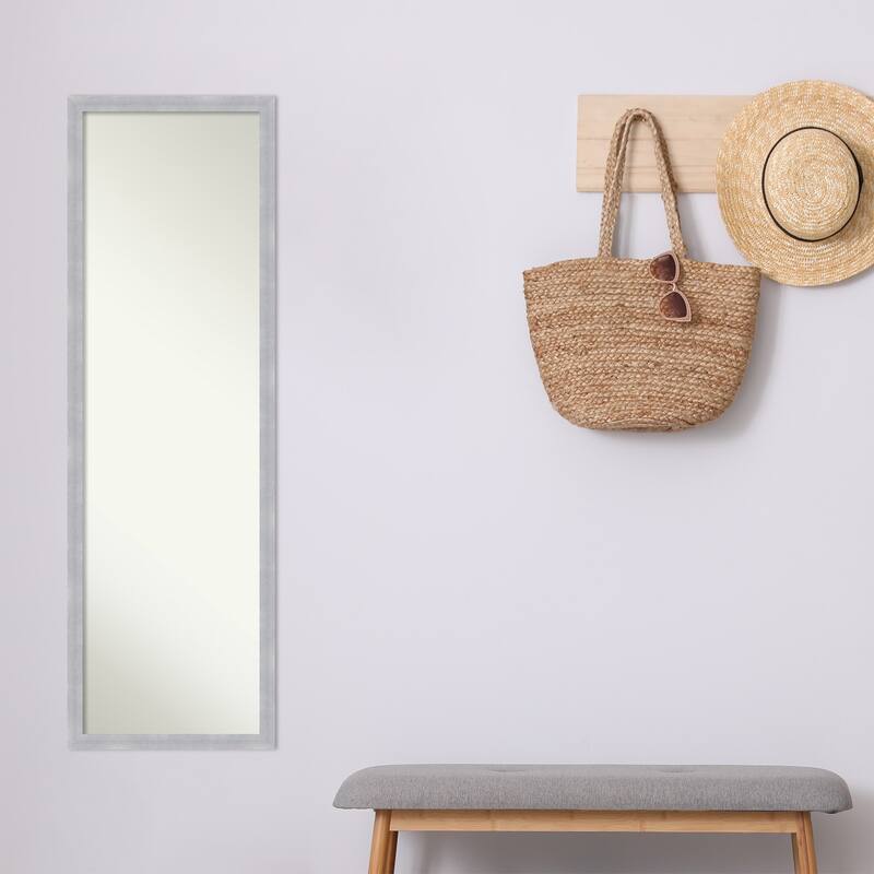 Non-Beveled Full Length On The Door Mirror - Grace Frame