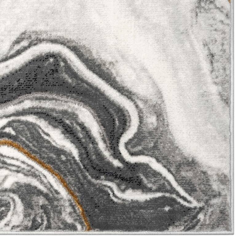 Luxe Weavers Marble Abstract Pattern Area Rug for Living Rooms