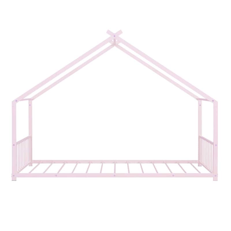 Metal House Bed for Bedroom