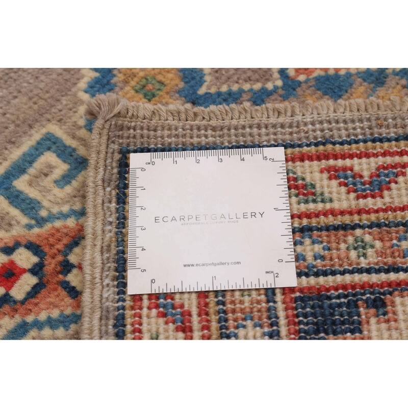 ECARPETGALLERY Hand-knotted Uzbek Ghazni Grey Wool Rug - 2'9 x 9'7